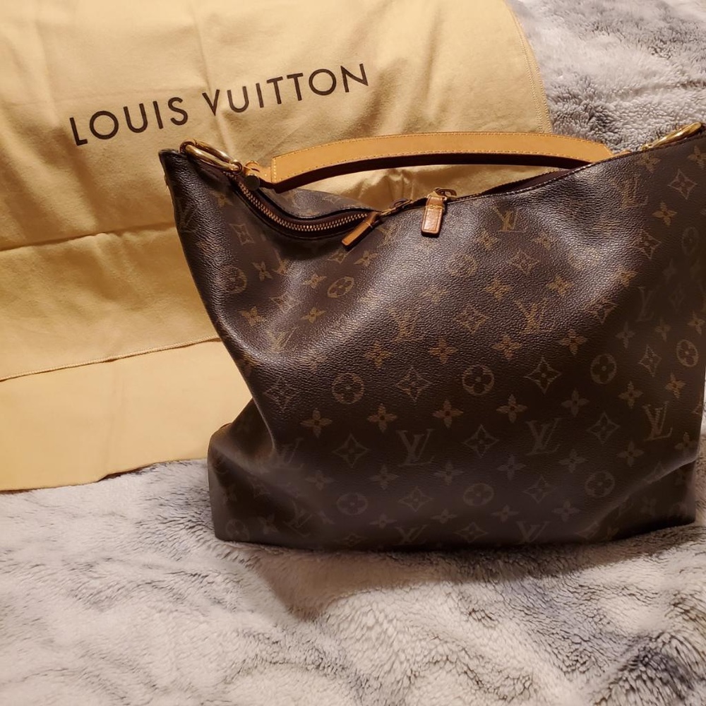 Louis Vuitton GM Sully LV Monogram slightly used personal bag.  Can request pics